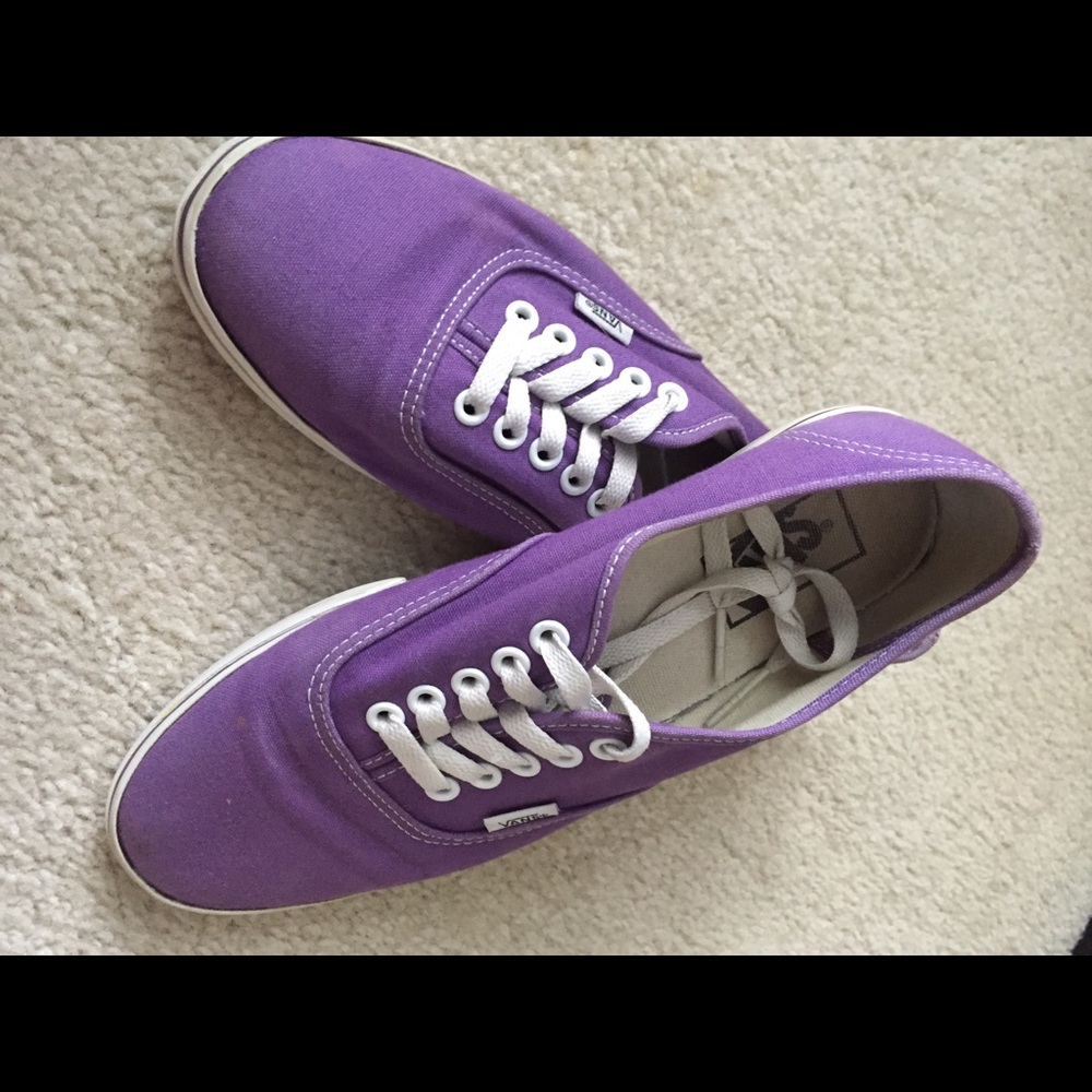 purple women’s authentic vans